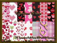 Valentine Wishes Seamless Textures 
