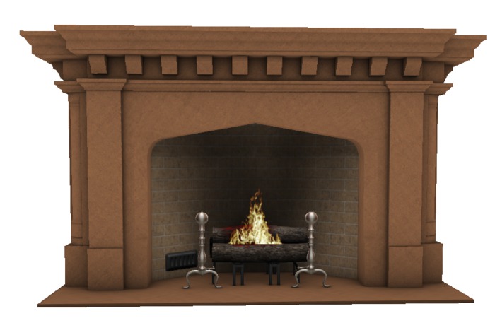 MM Fireplace - Red Adobe
