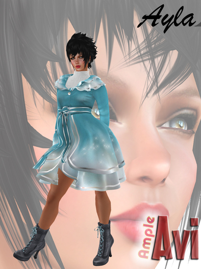Ample Avi - AYLA - Curvy Slim Avatar Shape - 6'1" - Modify