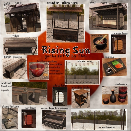 ..::THOR::.. Rising Sun Orange Paper Lamp