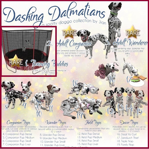JIAN Dashing Dalmatians 1. Bouncing Buddies Box RARE