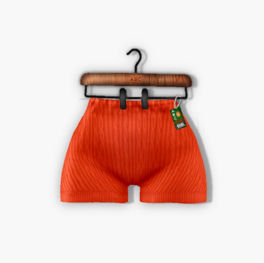 {ABC} Knitted Shorts Orange