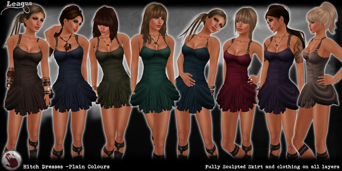 *League* Hitch Dress -Colours- FatPack