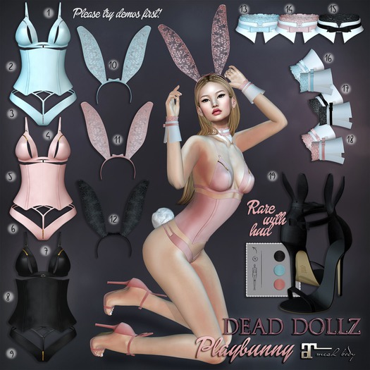 16. Dead Dollz - PlayBunny Cuffs Sky