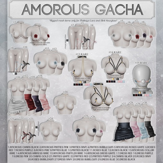 Caboodle - Amorous Roses - Black - Maitreya