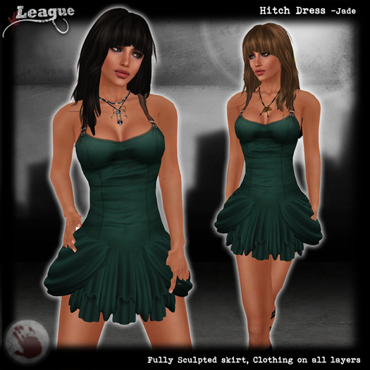 *League* Hitch Dress -Jade 
