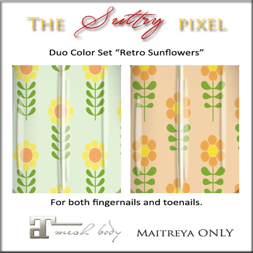 TSP Maitreya Nails Duo "Retro Sunflowers" (Add Me)