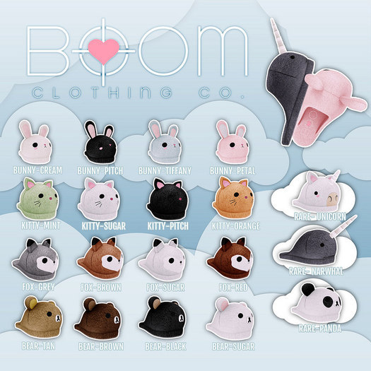 *BOOM* Animal Slippers (kitty) mint
