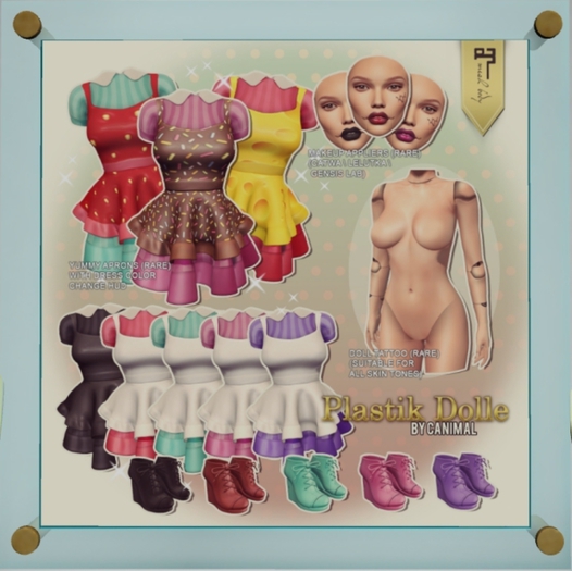 [Canimal] Plastik Dolle - Booties Purple