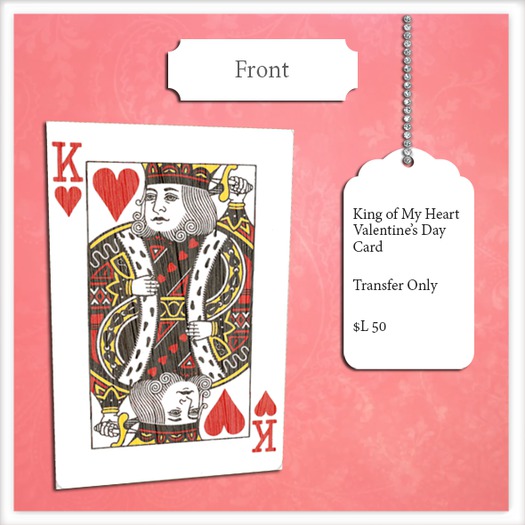 ~FS~ King of My Heart Valentine's Day Card