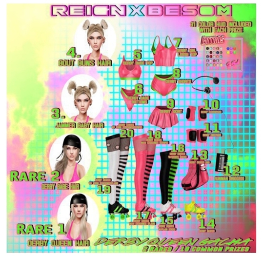 REIGNxBESOM- DERBY QUEEN GACHA (12:14:43)