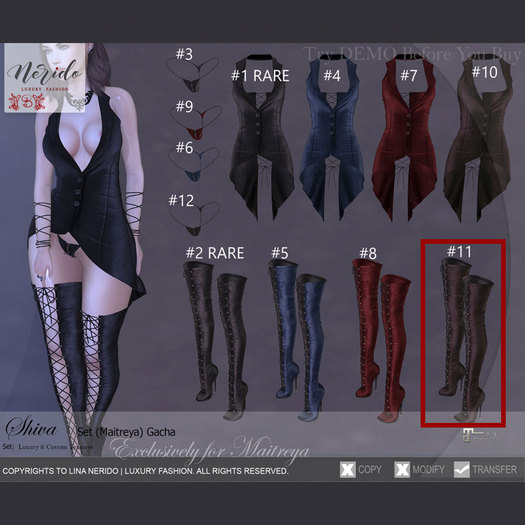 #11~Nerido~ Shiva High Boots (Maitreya)-Chocolate