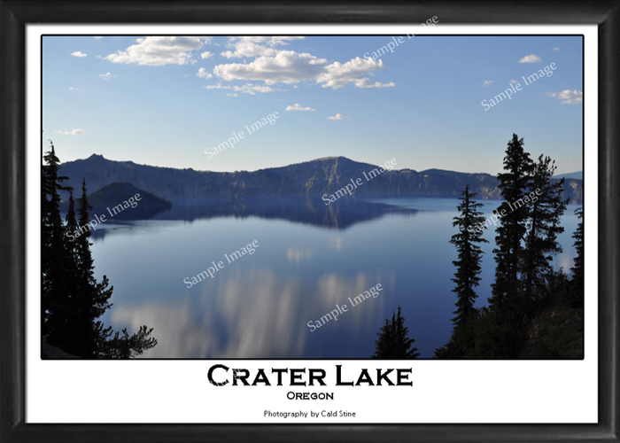 Second Life Marketplace Framed Photogaphy Poster Art Crater Lake