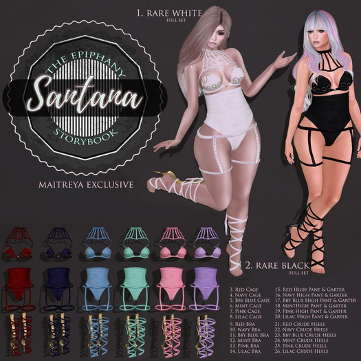 1. Storybook - Santana - White - Full Set - RARE