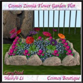Cosmos Zinnia Flower Garden Plot MESH (Box)