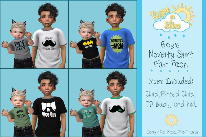 !*RoS*! Novelty Shirt Fatpack - Boys