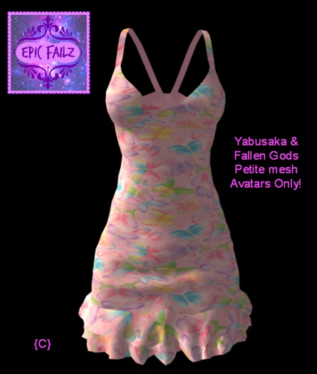 EpicFailz~Butterfly Dress (Pink)