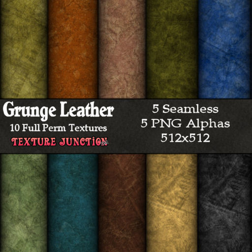 ~TJ~  Grunge Leather Textures - Fabric