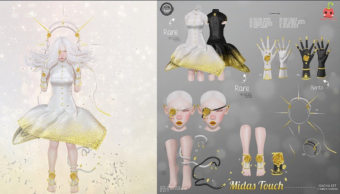 04[Cubic Cherry] {Midas Touch} gloves black (BOX)