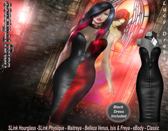 [Sexy Princess]  Lucy Black Dress 