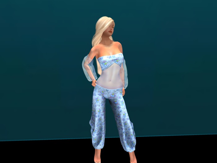 Harem Jumpsuit blue