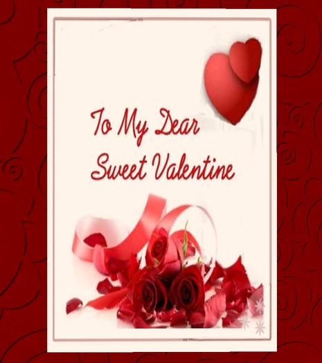Card To My Dear Valentine