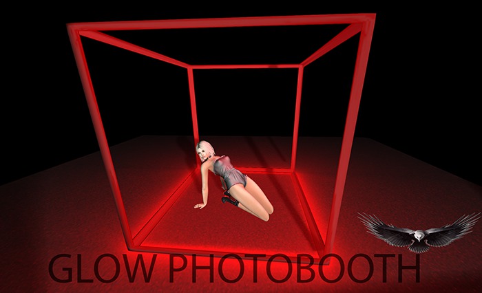 Expressive bento poses Red glow photobooth