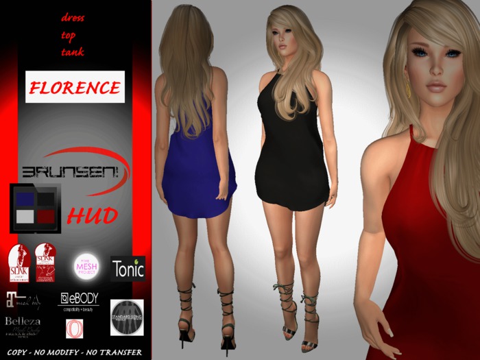 Brunsen! Florence Live Dress HUD Colors