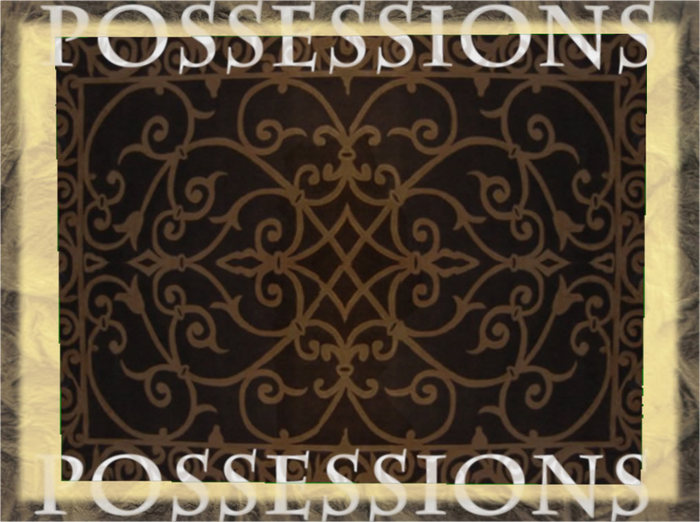 Castle rug - black/beige