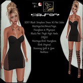 !CGF-*Payton* Black/Net Dress Outfit