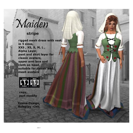 RP-Chic Maiden stripe