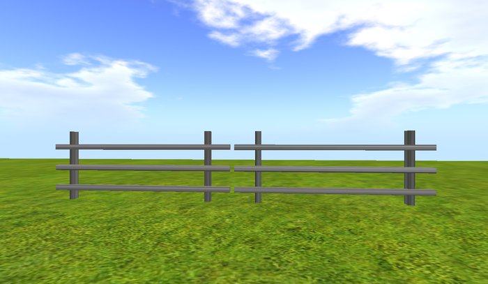 Sculpted gray fence!