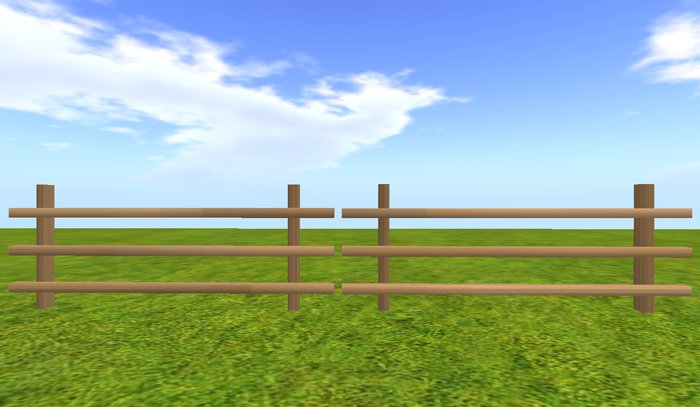 Sculpted brown fence!