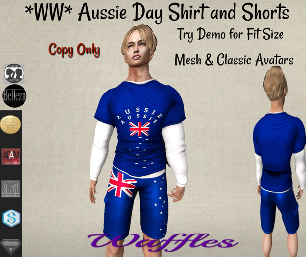 *WW* Aussie Day Shirt and Shorts