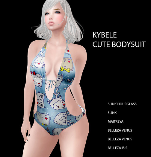::KYBELE::   BODYSUIT BLUE