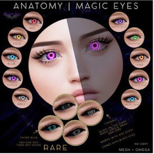 ANATOMY - MAGIC EYES - COMMON - PURPLE BLUE