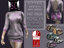 .:S.C:. Butterfly Knit Dress - HUD Fat Pack (SLINK PHYSIQUE)