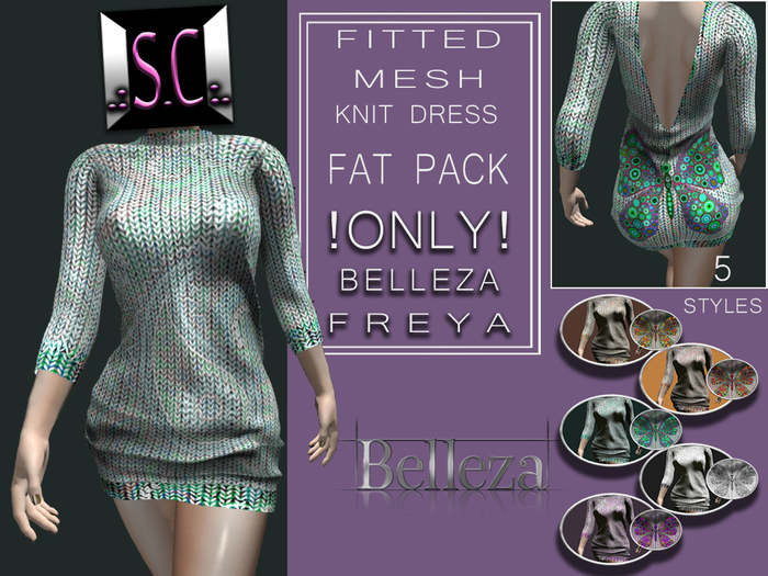 .:S.C:. Butterfly Knit Dress - HUD Fat Pack (BELLEZA FREYA)