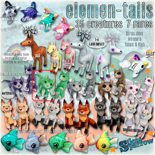 ~silentsparrow~ Weasel (Zephyr) Wind Elemen-tails!