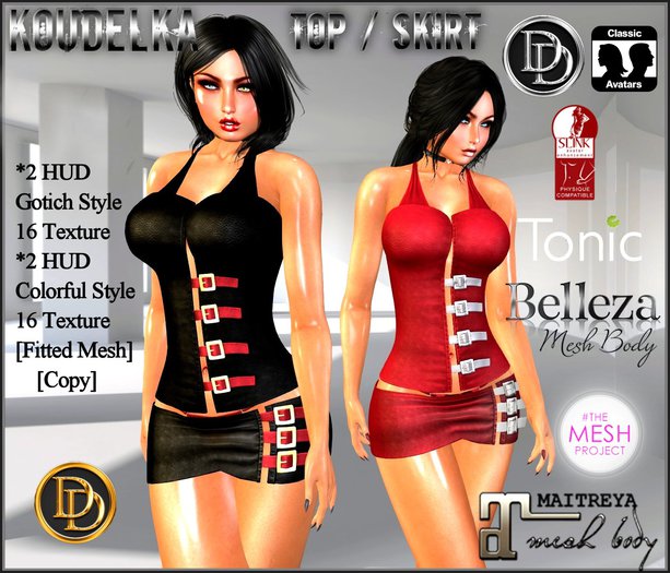 ☾ⅅⅅ☽  KOUDELKA CORSET Top SKIRT / Metal GOTICH