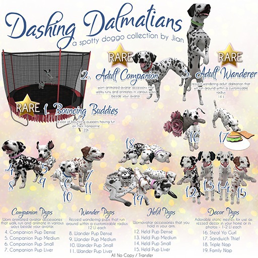 JIAN Dashing Dalmatians 1. Bouncing Buddies Box RARE