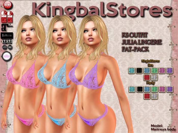 KS OUTFIT JULIA LINGERIE FAT-PACK