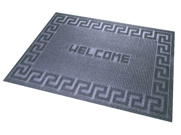 Silver and Grey Welcome Doormat (Mesh)