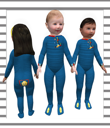 Pat a Kake Blue Lego Sleeper