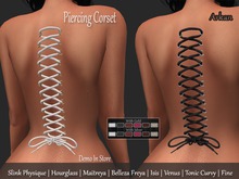 .::Arkan::. Piercing Corset Maitreya/Slink/Belleza/Tonic
