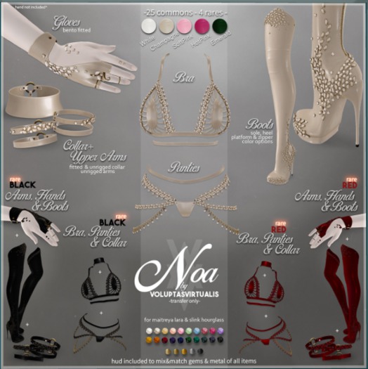 V/. [Noa]-(Maitreya) - Bra - {Emerald}