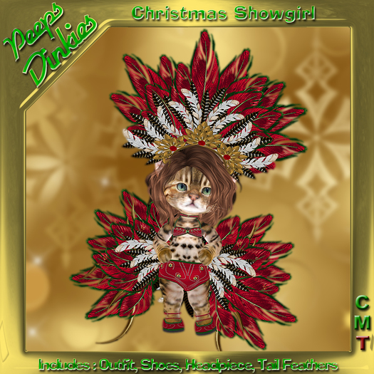 Peeps Dinkies Christmas Showgirl
