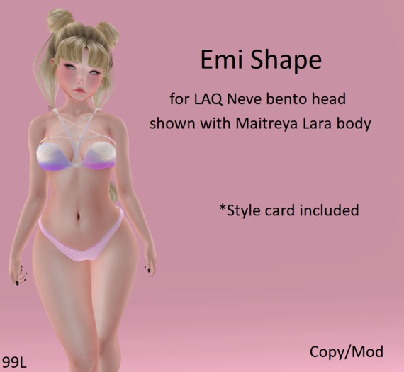 Emi Shape for LAQ Neve bento head