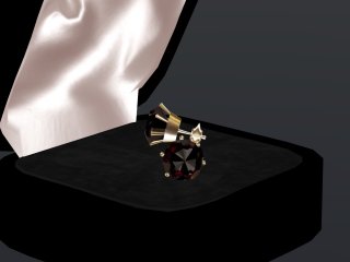 Black Onyx Pierced Stud Earrings (BOXED)