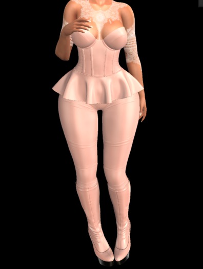 Addams - Bad Bunny BodySuit + Boots - Maitreya #03#039